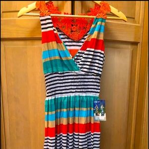 NWT Sleeveless Striped Dress